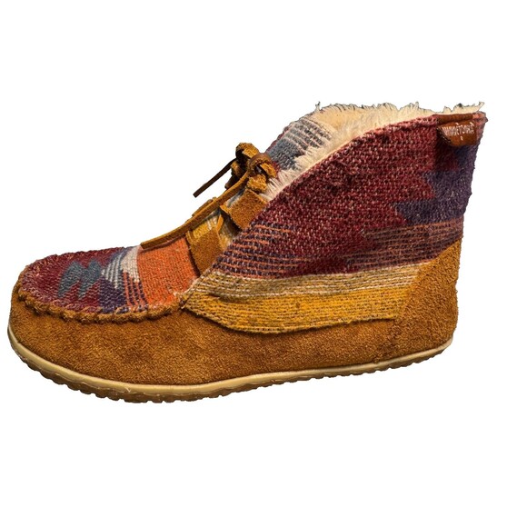 Minnetonka Womens LEFT Torrey Lined Slipper 40143 Size 10 Multicolor Excellent - Picture 2 of 6